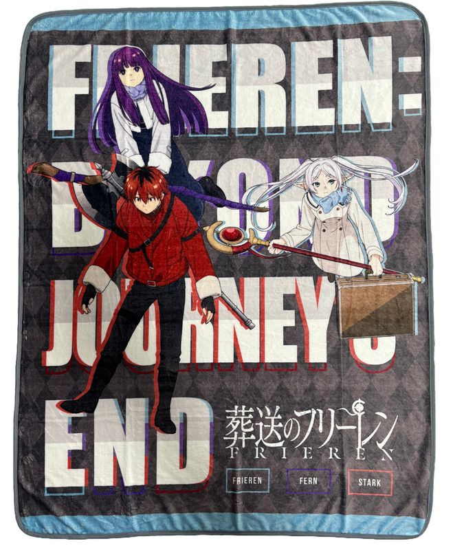 Frieren Beyond Journey'S End - Frieren With New Party Throw Blanket
