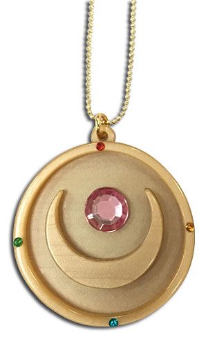 Moon Brooch Acrylic Necklace