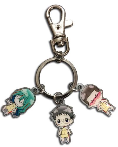 Yowamushi Pedal - Kinjou, Onoda & Makishima Metal Keychain