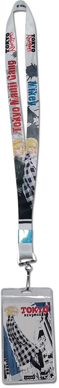 Tokyo Revengers (Comic) - Manjiro Sano With Manga Background Lanyard