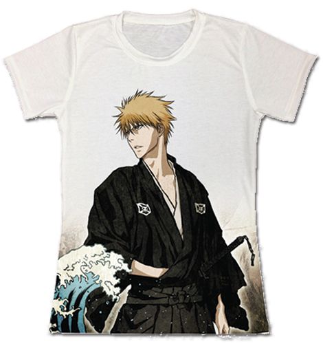 Bleach - Ichigo With Ukiyoe Theme Jrs. T-Shirt S