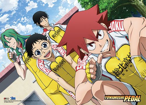 Yowamushi Pedal - Sakamichi, Imaizumi, Naruko And Makishima Wallscroll