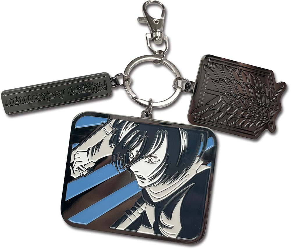 Attack On Titan Manga - Mikasa Ackerman Three Charm Keychain