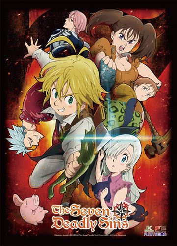 The Seven Deadly Sins - Key Art 1 Wall Scroll The Seven Deadly Sins - Key Art 1 Wall Scroll