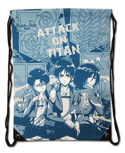 Attack On Titan - Group Emblem Drawstring Bag