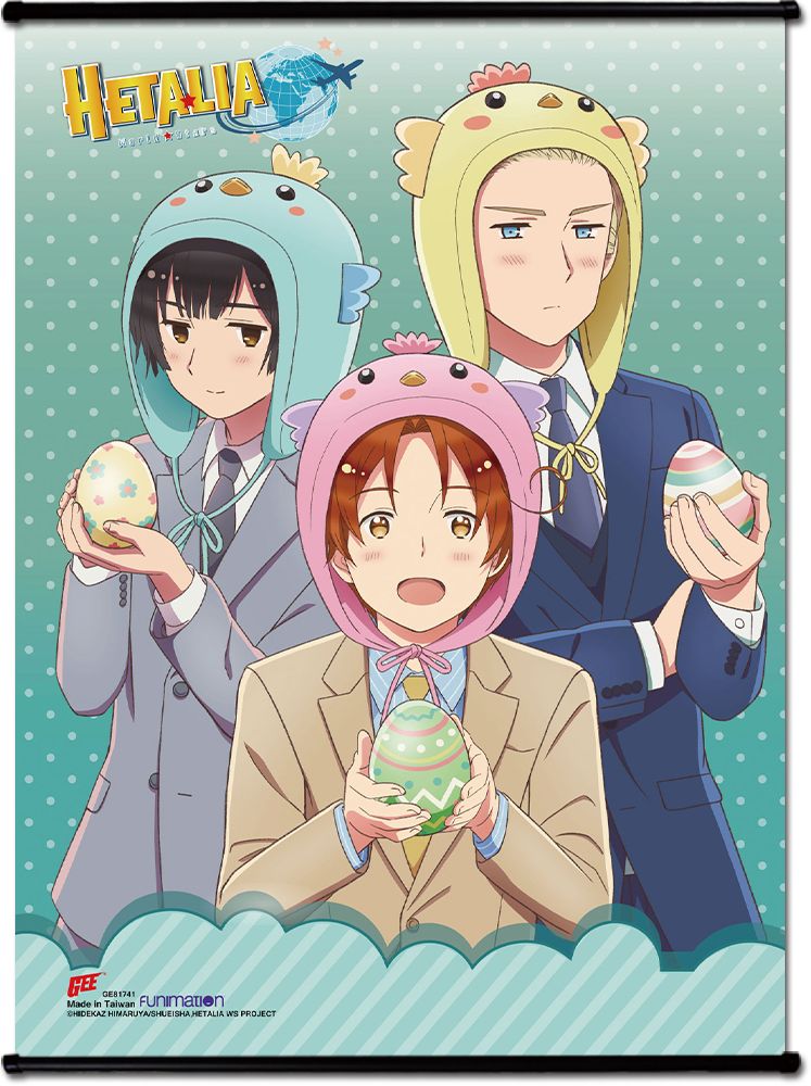 Hetalia Wolrd Start S7 - Italy, Germany & Japan Group 01 Ss Wall Scroll