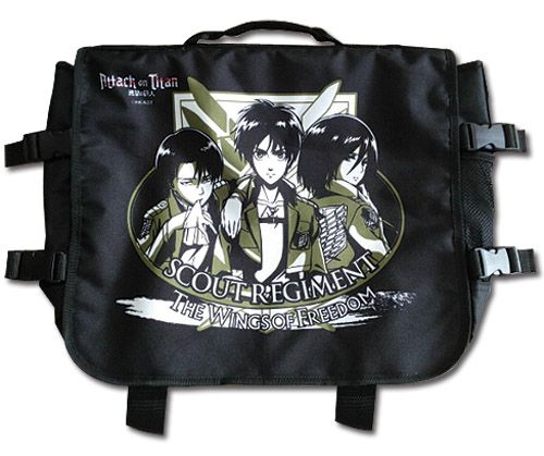 Attack On Titan - Eren, Mikasa & Levi Messenger Bag