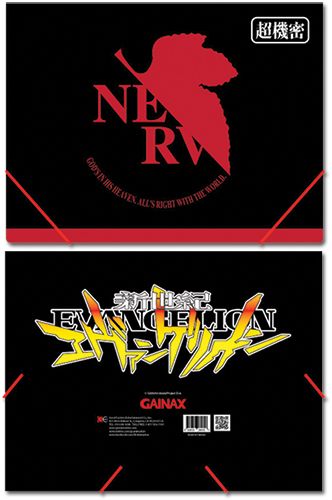 Evangelion Nerv Logo Elastic Band Document Folder
