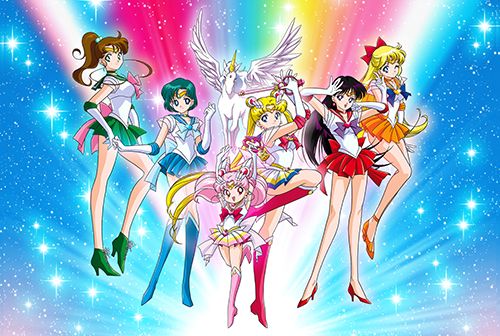 Sailor Moon - Group Paper Poster