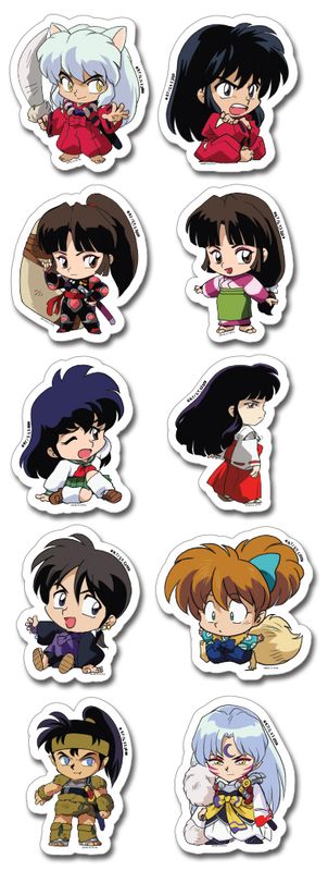 Inuyasha - Inuyasha Sd Die-Cut Sticker Set
