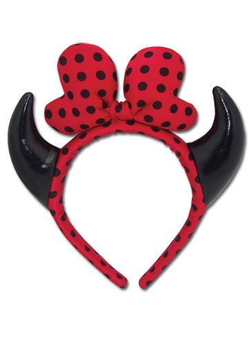 Devil Horn Headband-Devil Polka Dot Headband