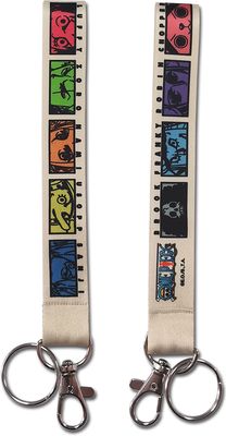 One Piece - Group Square Face Wristband Lanyard