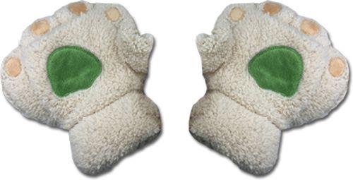 Great Eastern - Yellow Paw Fingerless Plush Pr Gloves