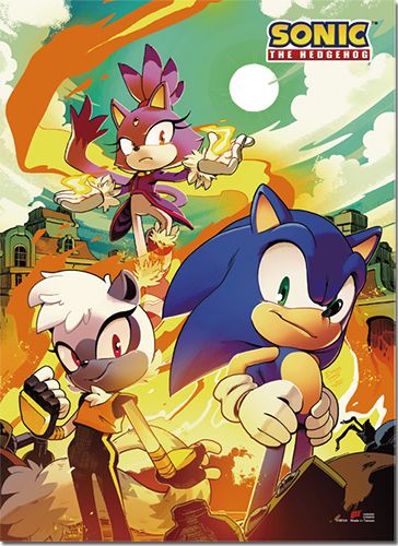 Sonic The Hedgehog - Comic Cover Art 04 Wall Scroll
