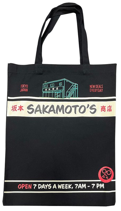 Sakamoto Days - Black Tote Bag