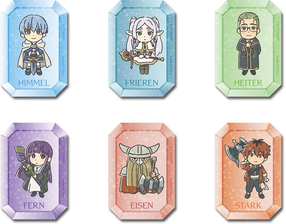 Frieren Beyond Journey'S End - Main Character Sd Laser Die-Cut Sticker Set
