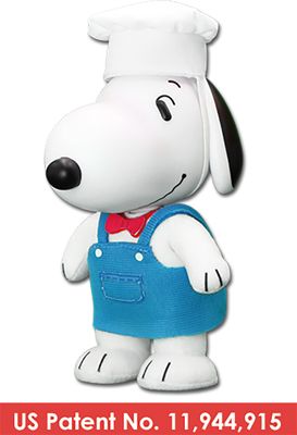 Peanuts - Snoopy Chef Figurekey Plush 4.5'H Peanuts - Snoopy Chef Figurekey Plush 4.5'H