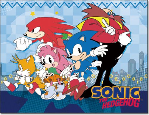 Sonic Classic - City Group Sublimation Throw Blanket
