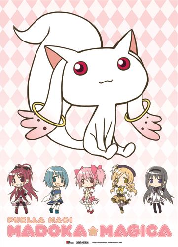 Madoka Magica Kyubei Fabric Poster