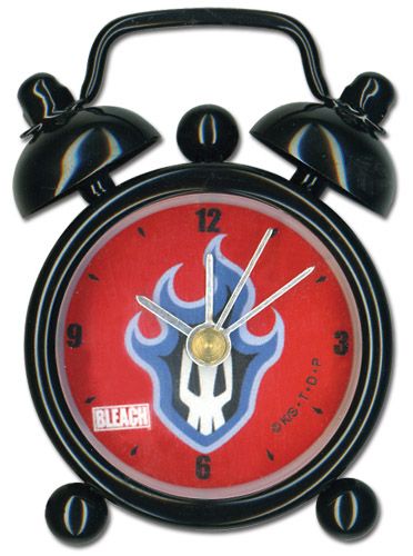 Bleach Flamming Skull Mini Desk Clock
