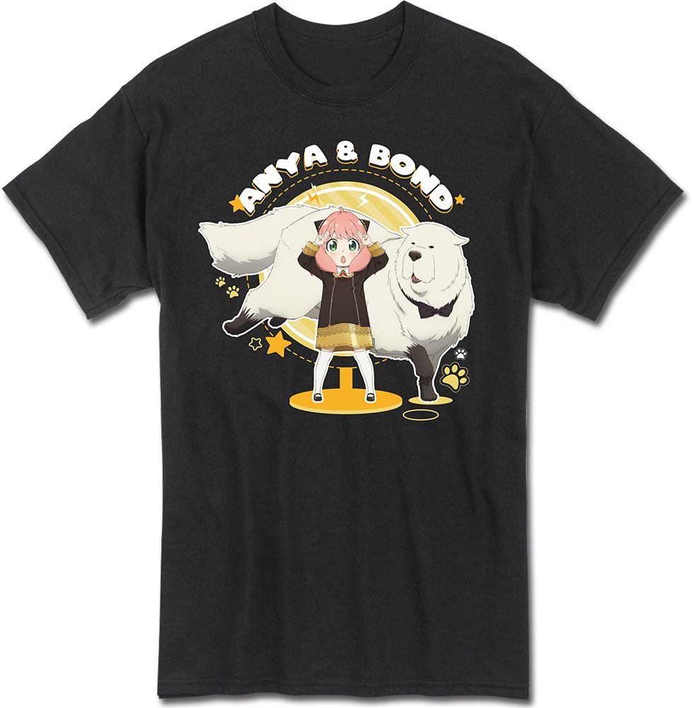 Spy X Family - Anya & Bond With Paw Print Boyfriend T-Shirt L