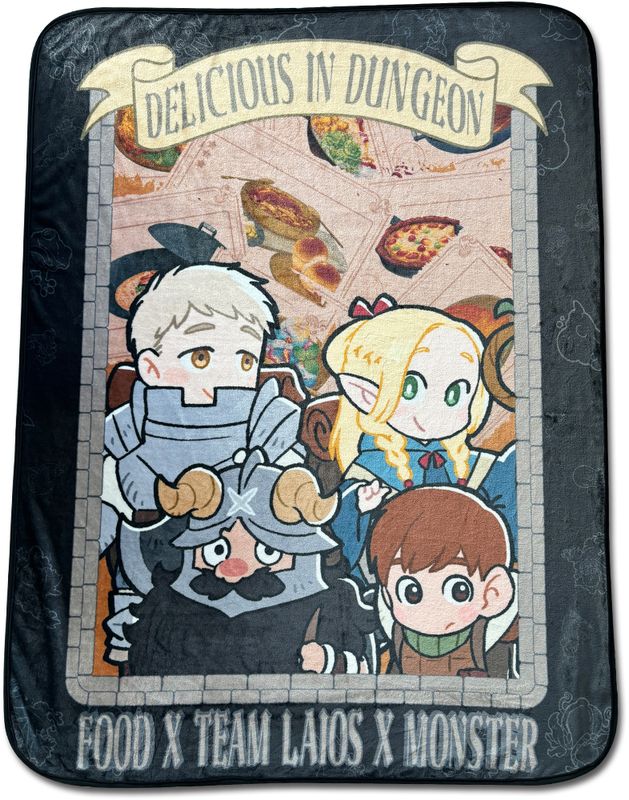 [Pre-Order] Delicious In Dungeon - Team Laios Throw Blanket