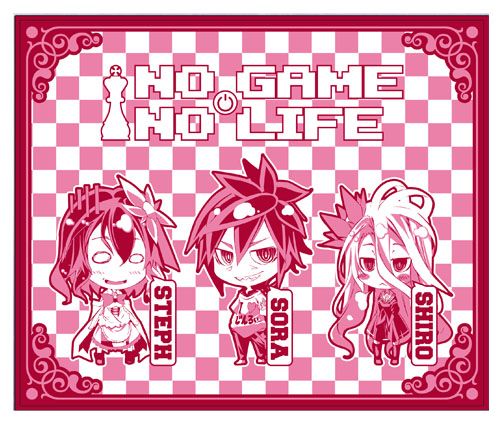 No Game No Life - Shiro, Sora And Steph Throw Blanket