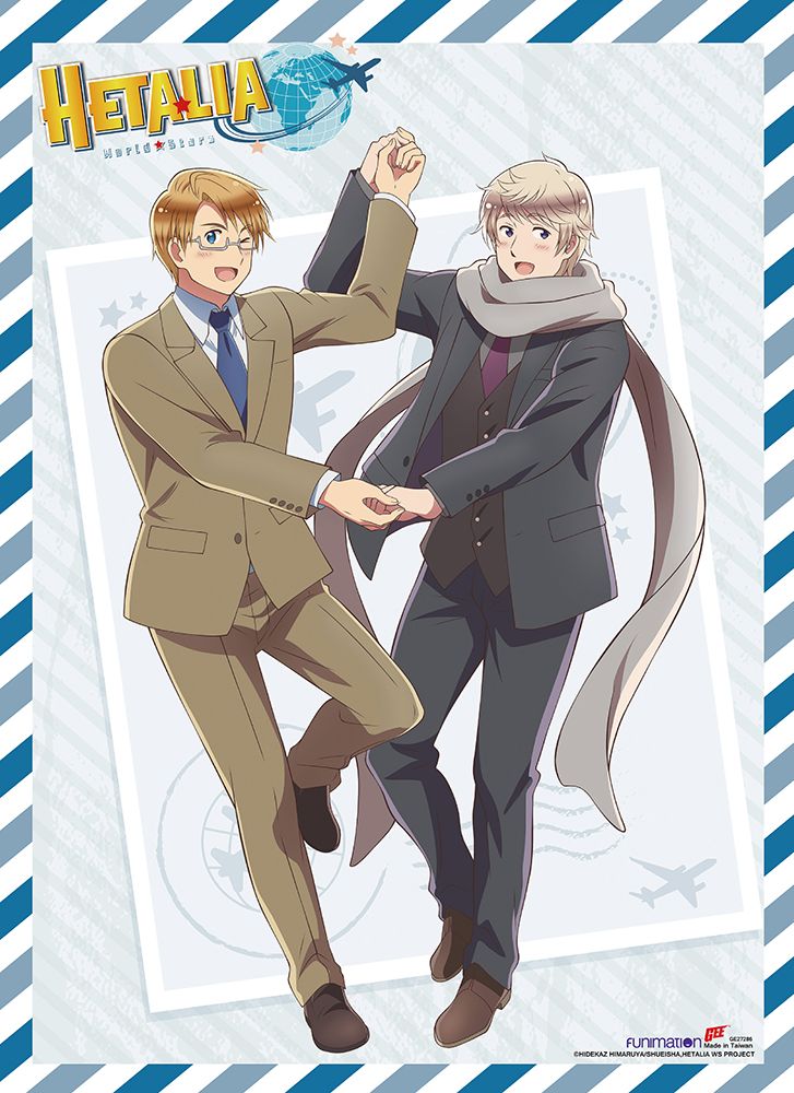 Hetalia Season 7 - America & Russia Group01 Wall Scroll
