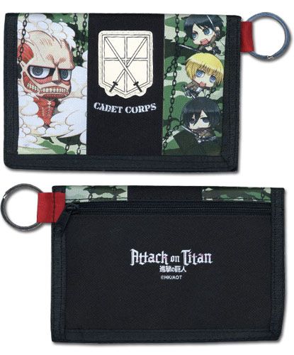 Attack On Titan - Group Sd Camo Wallet