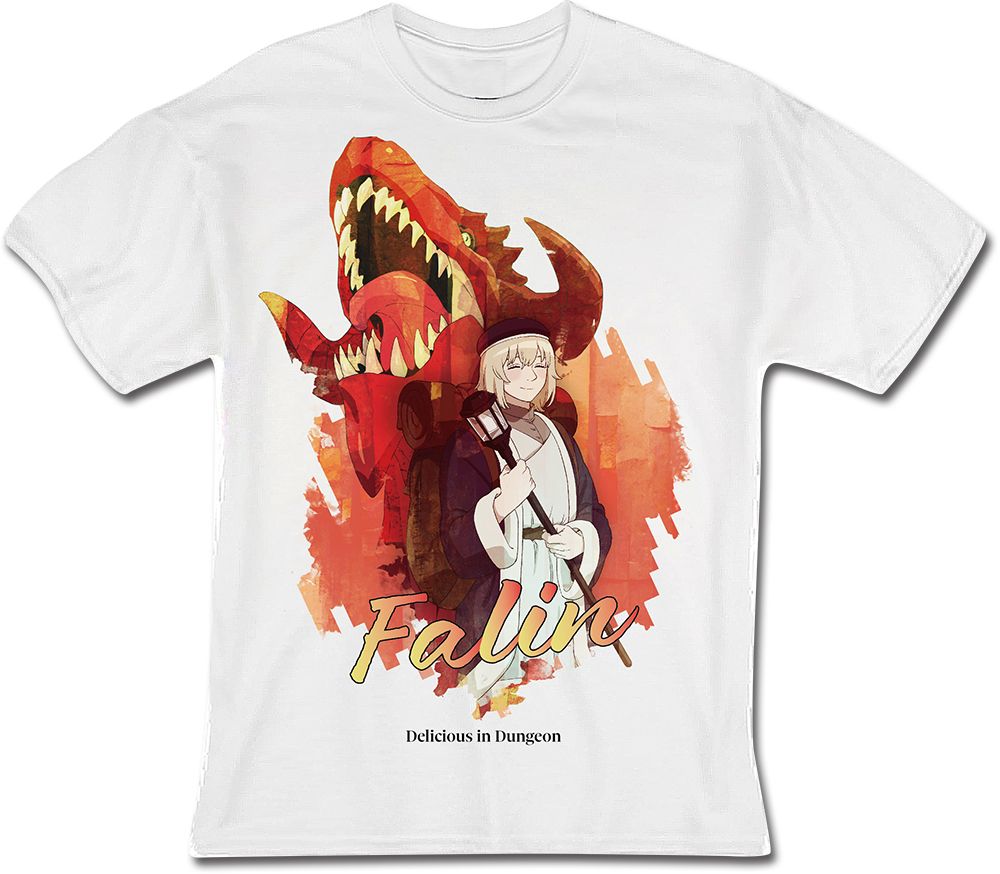 Delicious In Dungeon - Falin Touden And Red Dragon White T-Shirt S