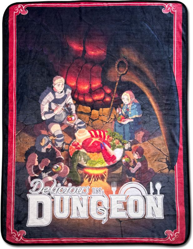 Delicious In Dungeon - Teaser Visual Art Throw Blanket