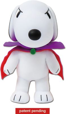 Peanuts - Snoopy Vampire Costume Plastic Head Plush 8''