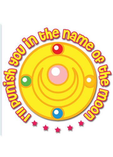 Sailormoon ''Ill Punish You In The Name Of The Moon'' Temp Tattoo