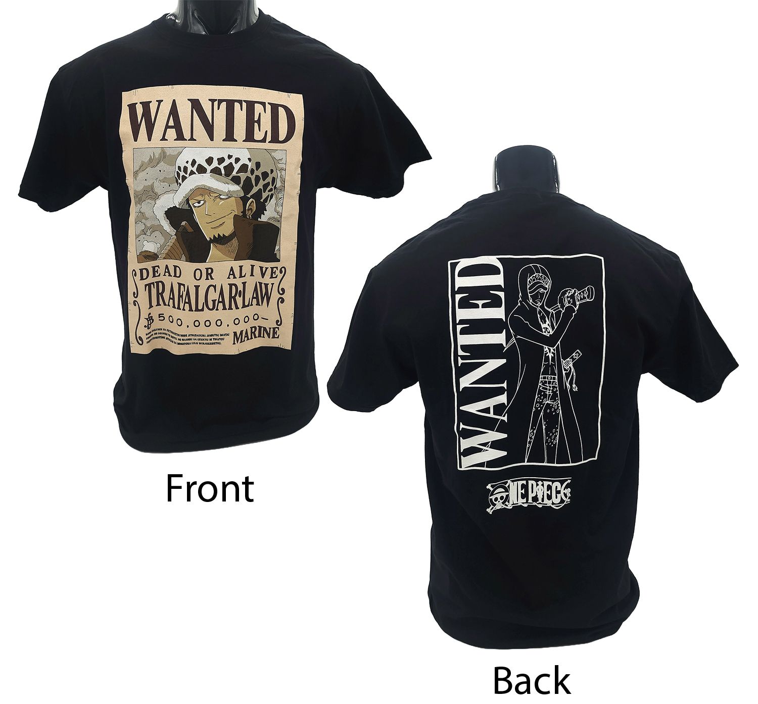 One Piece - Wanted Poster Law T-Shirt S