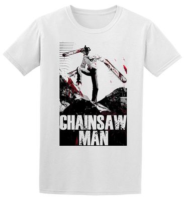 Chainsaw Man Grayscaled Key Art T-Shirt L