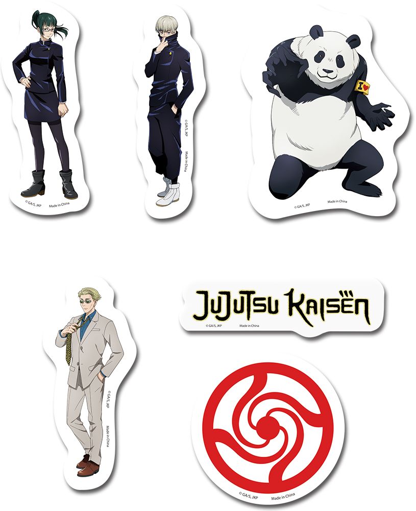 Jujutsu Kaisen - Die Cut Groups B Sticker Set