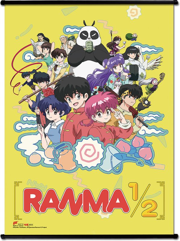 Ranma 1/2 - Character Group Key Visual Wall Scroll