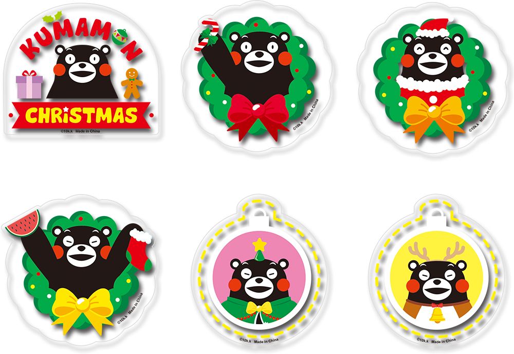 Kumamon - Christmas Kumamon Die-Cut Sticker