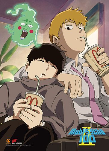 Mob Psycho 100 S2 - Kageyama, Reigen & Ekubo Relax Wall Scroll