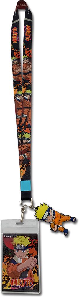 Naruto - Naruto Uzumaki Fire Moon Lanyard Naruto - Naruto Uzumaki Fire Moon Lanyard