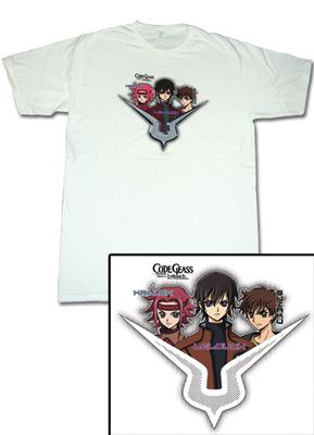 Code Geass Kaalen Zero Suzaku Geass T-Shirt-Xl-White