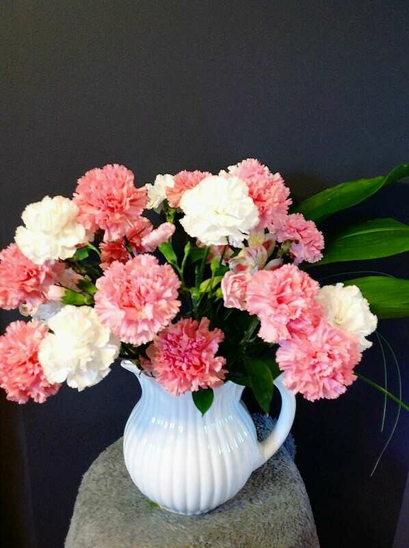 Beautiful Milk Pitcher Arrangement