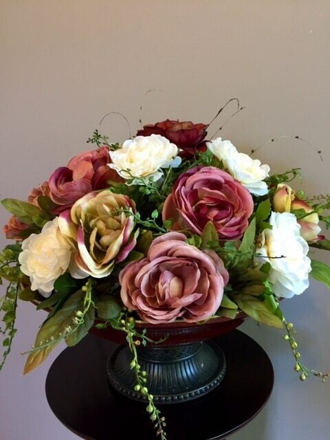 Forever Flowers Elegant Table Arrangement