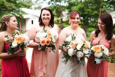 Blushing Bridal Bouquets