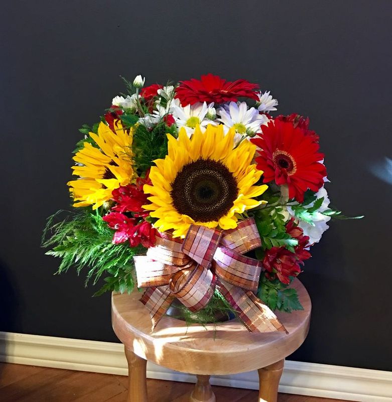 Fall Sunflower Arrangement