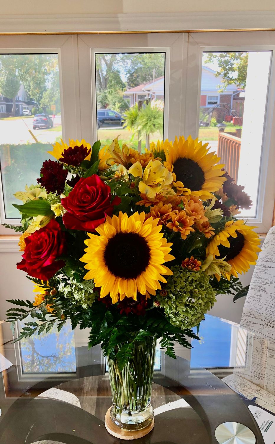 Sunflowers & Roses