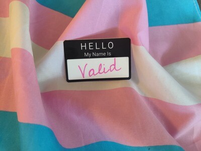 Valid Name Tag Sticker
