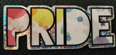 Glitter Rainbow Pride Sticker