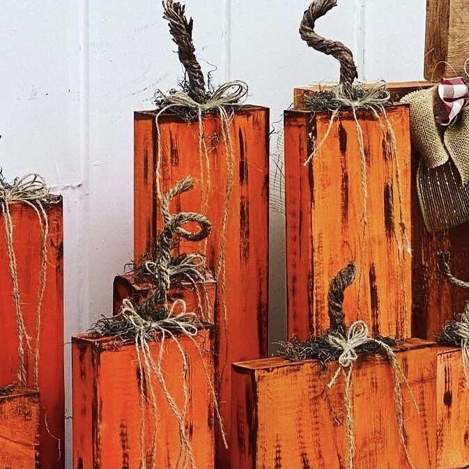 Fall Collection: Rustic Porch Pumpkins