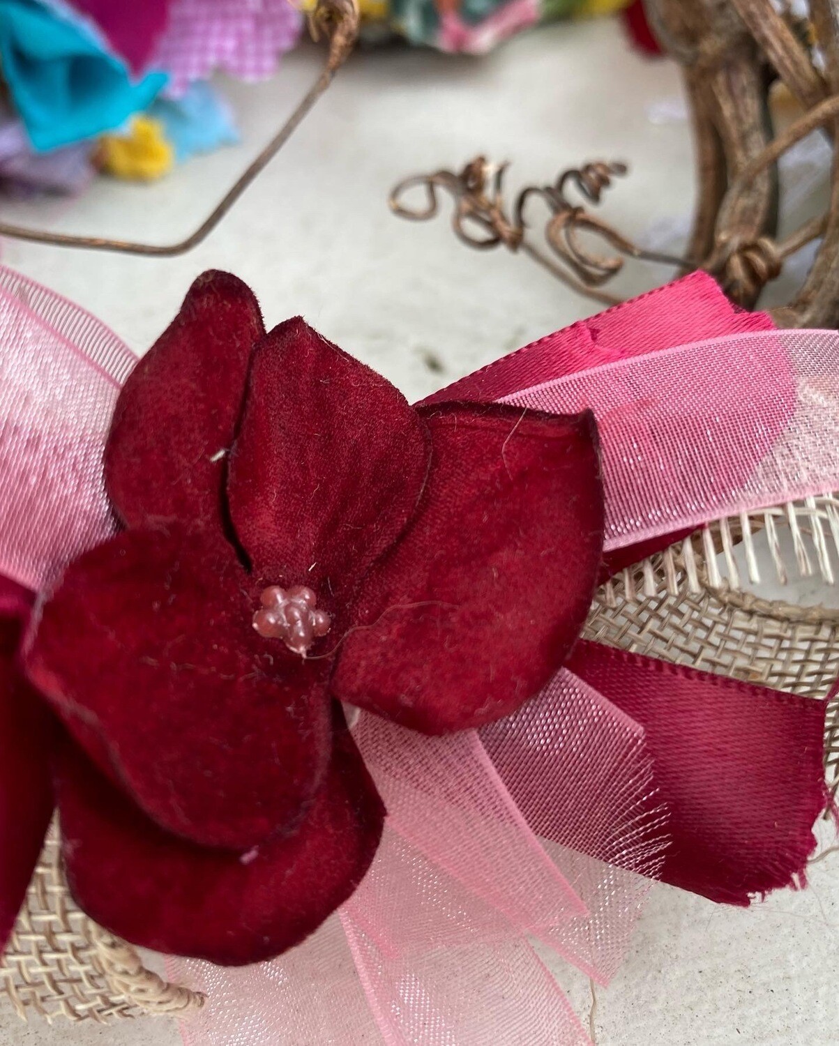 Mini Round Grapevine Wreath